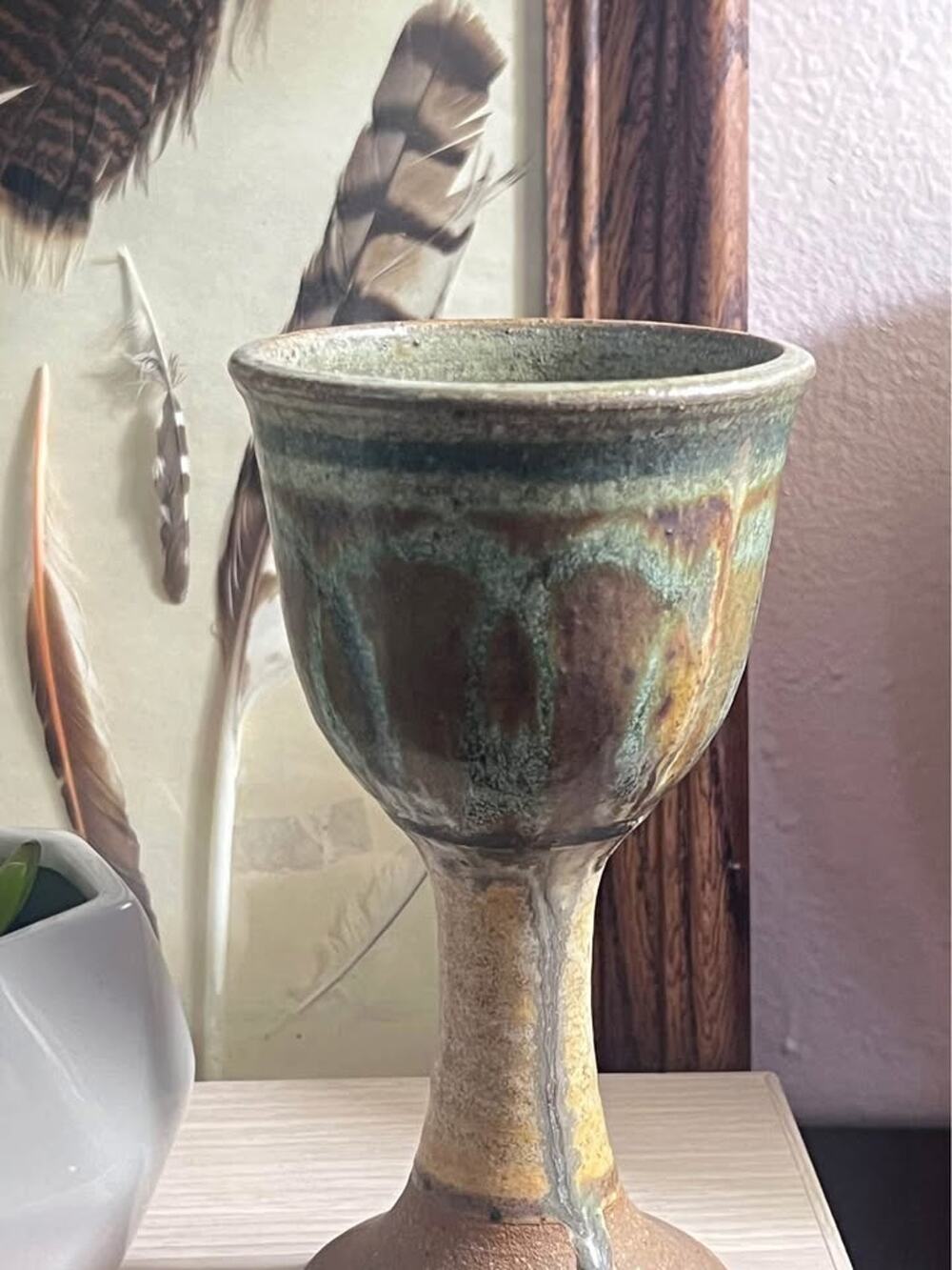 Signed Studio Pottery Goblet